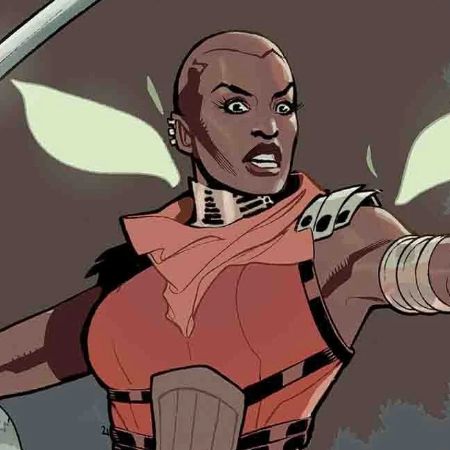 Okoye fighting in Comics